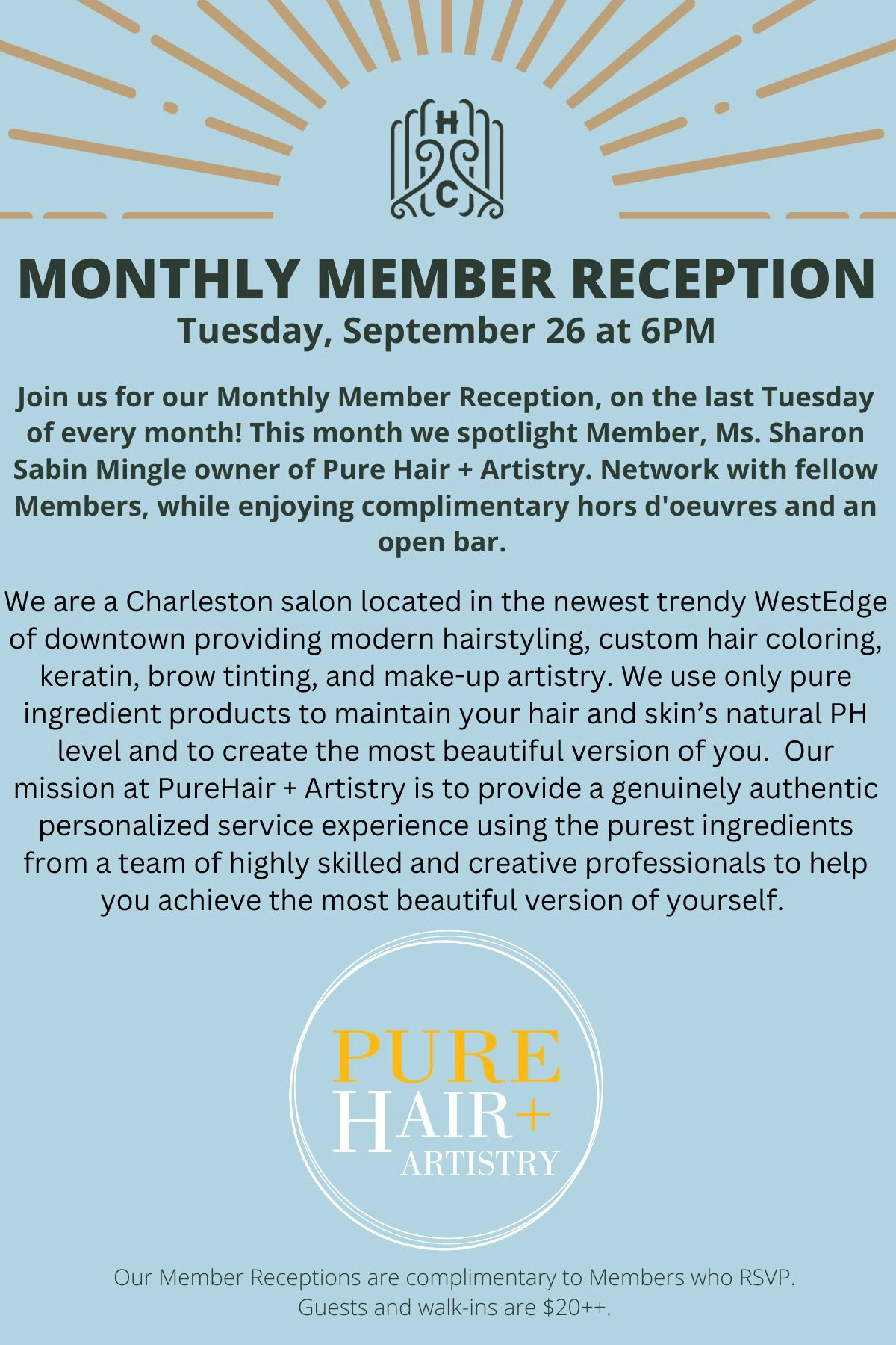 Monthly Member Reception