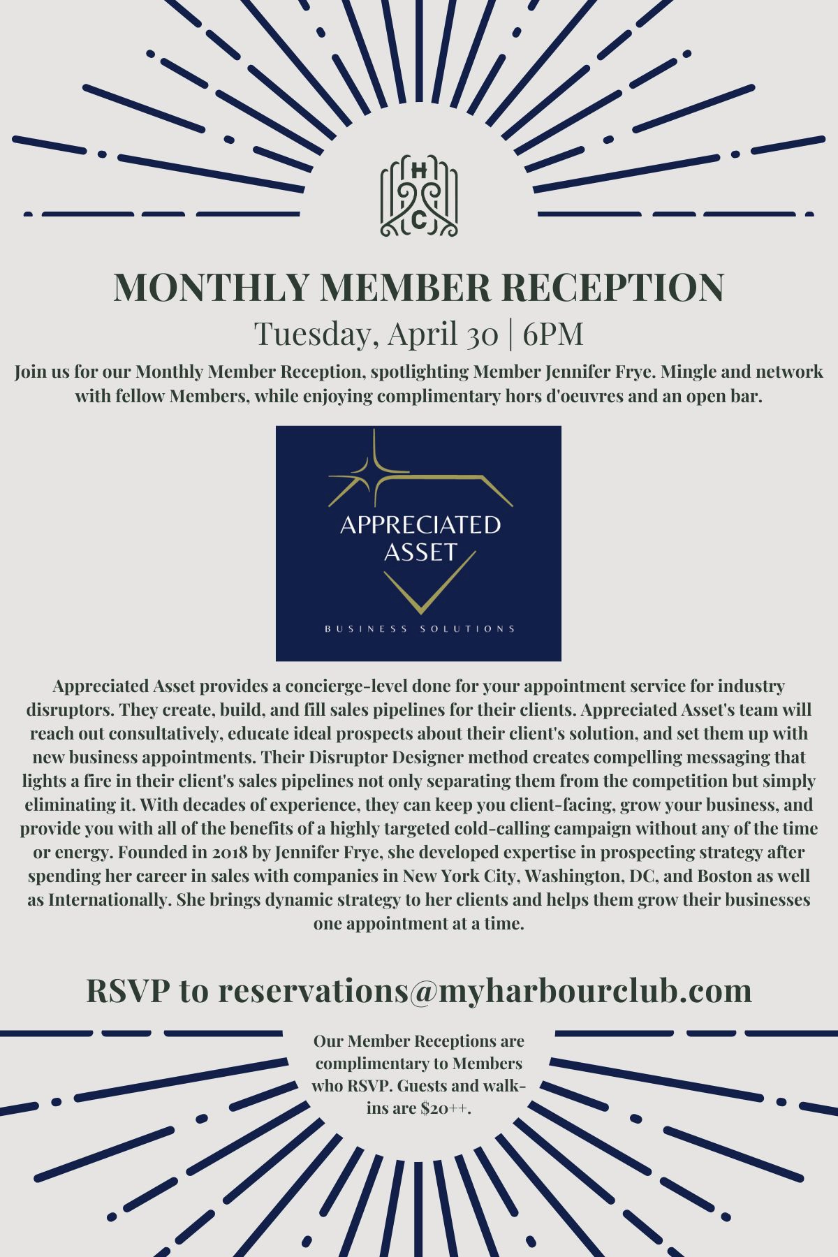 Monthly Member Reception