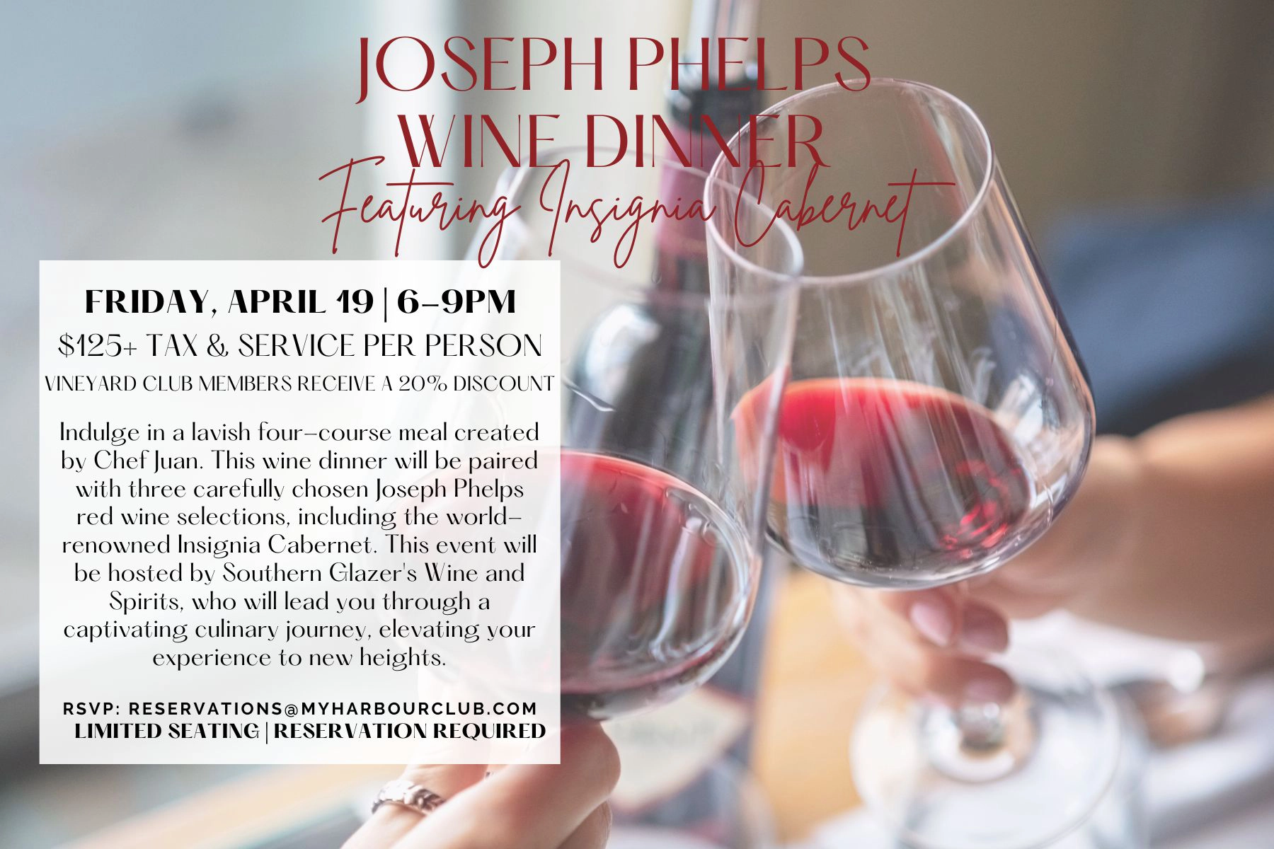 Joseph Phelps Wine Dinner